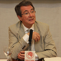 Gerard Mortier en julio de 2013 en la Residencia de Estudiantes